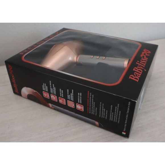 BaByliss PRO ROSEFX Rose Gold FX 2-Speed High-Performance Turbo Hair Dryer - Picture 5 of 6